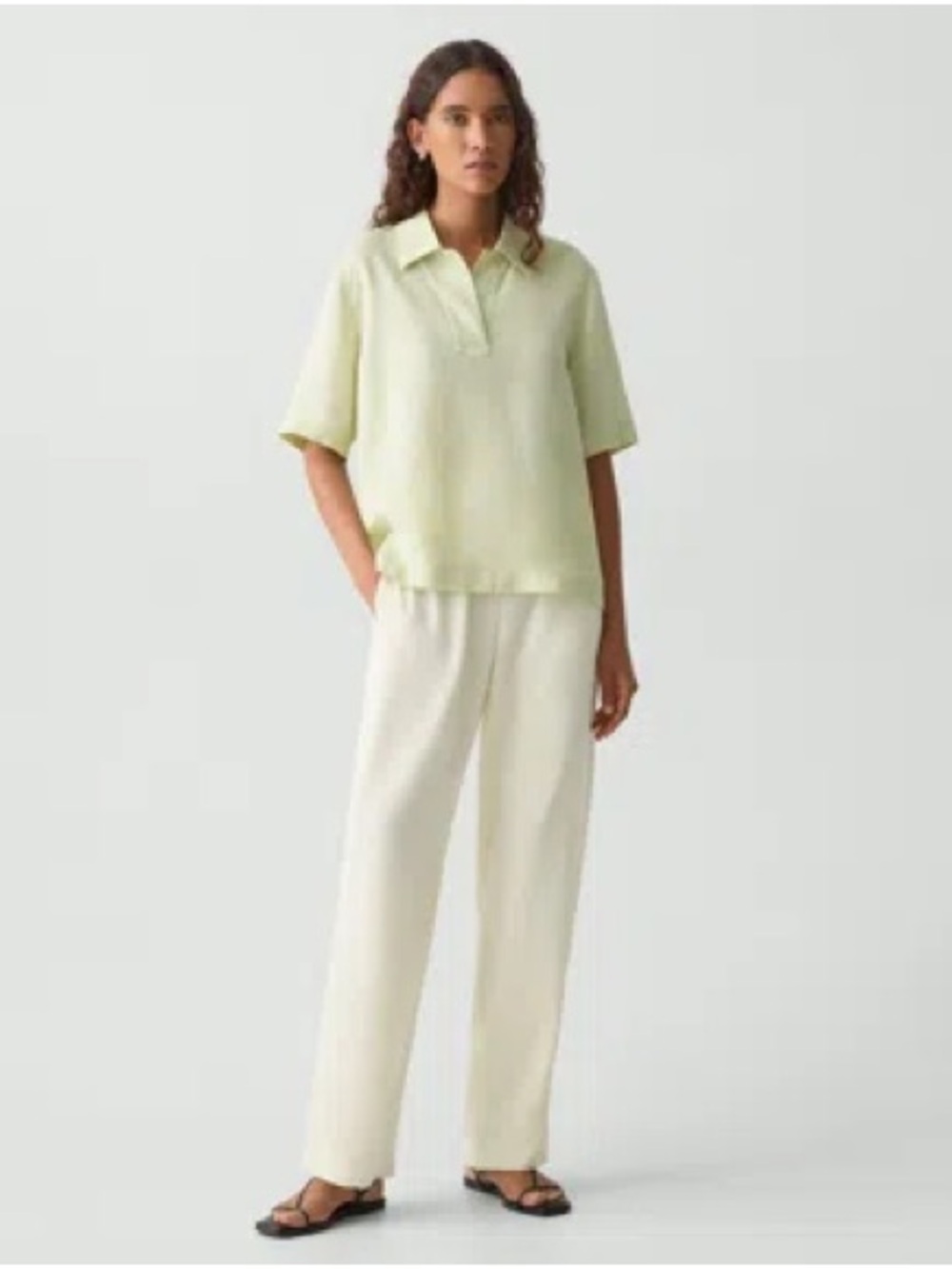Theory Relaxed Pull-On Pant in Satin Crepe NWOT size L